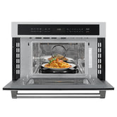 30 in. Built-In Microwave with Convection Oven and Air Fryer, 1.6 cu. ft. Capacity in Stainless-Steel (KM-CWO30-SS)